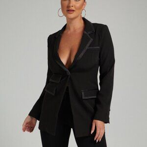 4th & Reckless - BELLA BLAZER in Black Office Siren Boardroom Chic